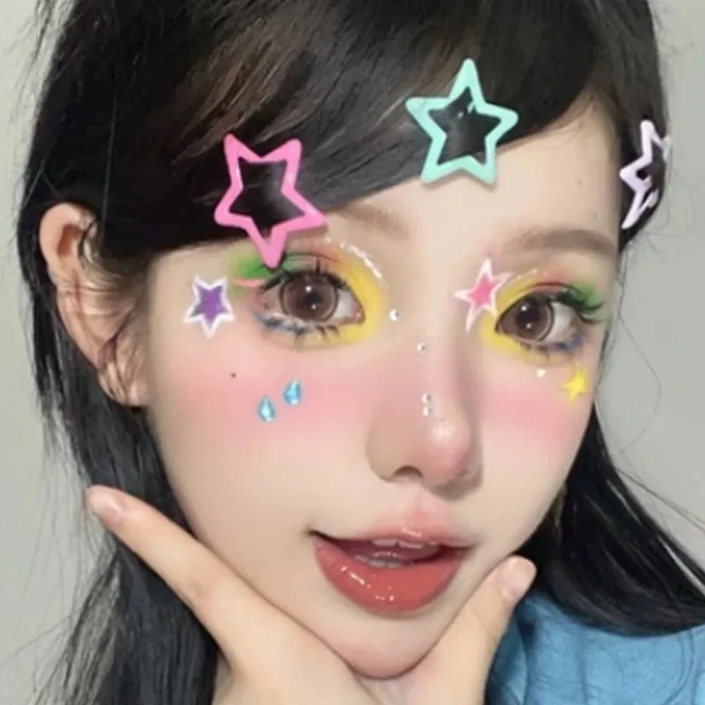 10-100pcs Colorful Star BB Hair Clips Girls Y2K Star Barrettes Women Simple Metal Snap Clip Headdress Hair Jewelry Accessories - Image 5