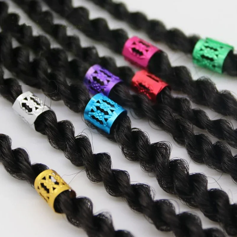 Wholesale Dreadlock Hair Rings for Braid hair styling Adjustable Cuff Clip Dirty Braids Beads Hairpin Jewelry Hair Accessories - Image 6