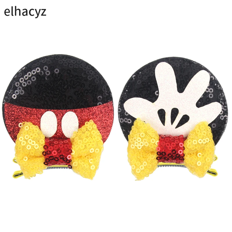 Christmas Sequins Disney Mouse Ears Hair Clip For Girl Festival Trip Glitter Hairpins Children Birthday Party DIY Hair Accessor - Image 4