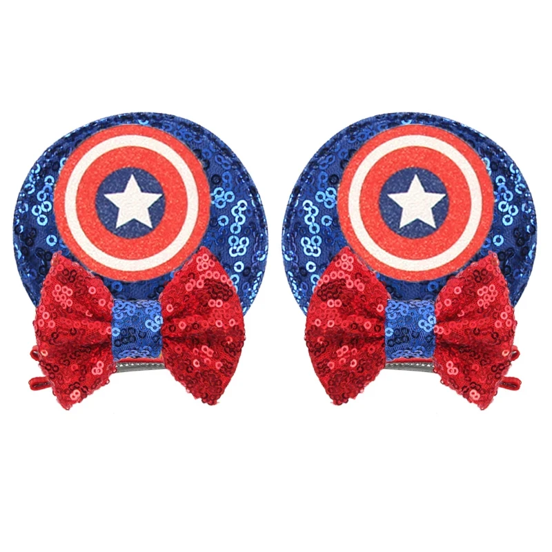 Christmas Sequins Disney Mouse Ears Hair Clip For Girl Festival Trip Glitter Hairpins Children Birthday Party DIY Hair Accessor - Image 3